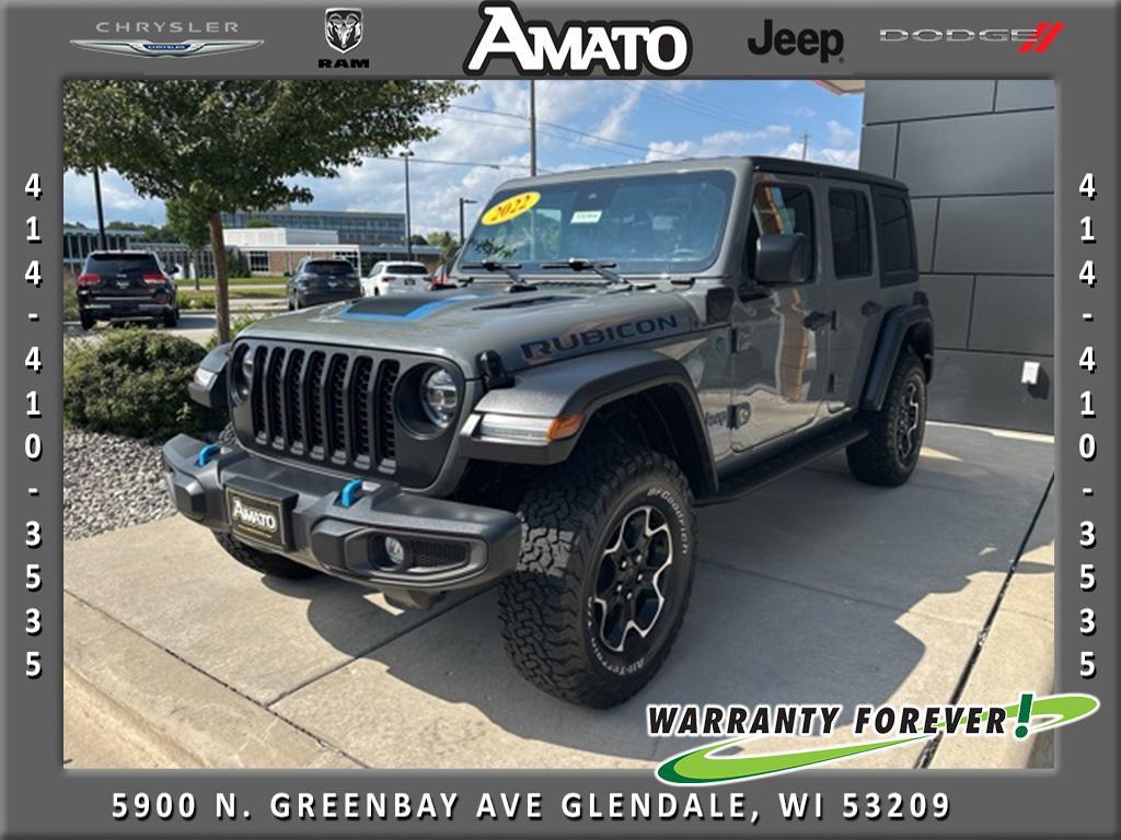 used 2022 Jeep Wrangler Unlimited 4xe car, priced at $34,376