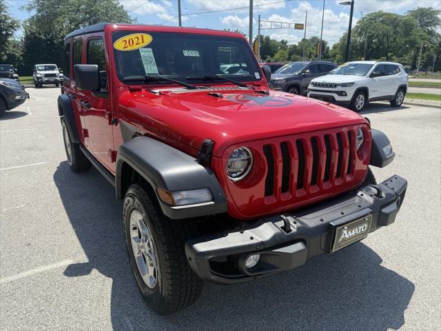 used 2021 Jeep Wrangler Unlimited car, priced at $33,695