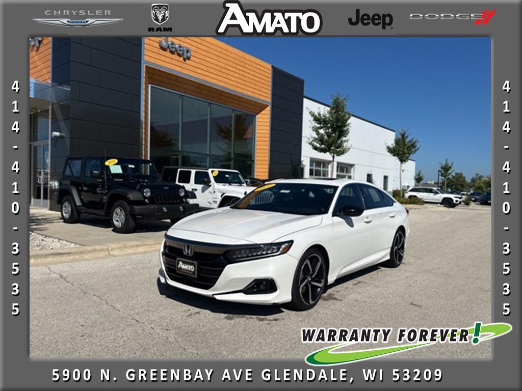 used 2021 Honda Accord car, priced at $24,225