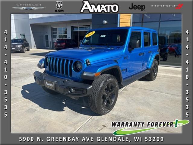 used 2021 Jeep Wrangler Unlimited car, priced at $35,890