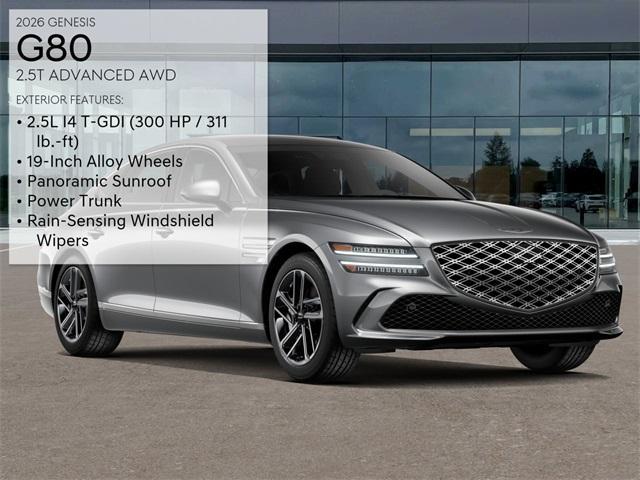 new 2026 Genesis G80 car, priced at $66,615
