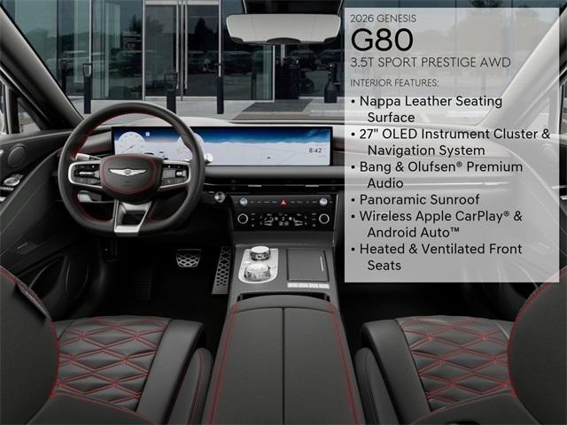 new 2026 Genesis G80 car, priced at $80,825