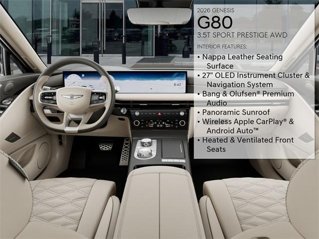 new 2026 Genesis G80 car, priced at $80,560