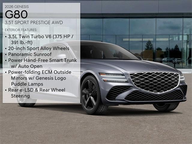 new 2026 Genesis G80 car, priced at $80,560