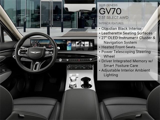 new 2026 Genesis GV70 car, priced at $54,865