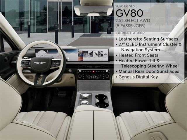 new 2026 Genesis GV80 car, priced at $66,610