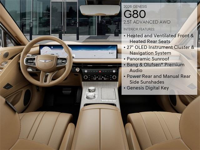 new 2026 Genesis G80 car, priced at $66,695