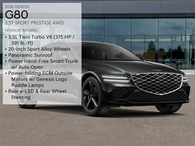 new 2026 Genesis G80 car, priced at $80,855