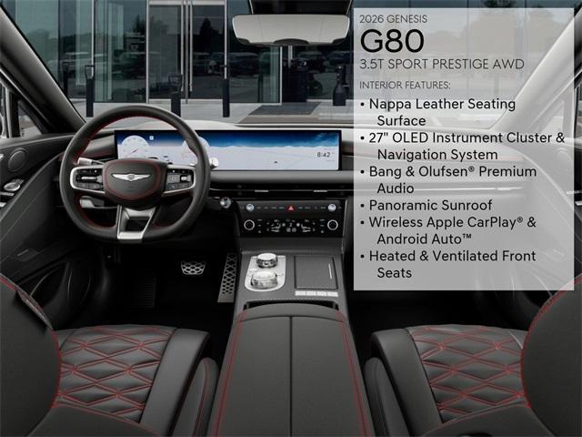 new 2026 Genesis G80 car, priced at $80,855