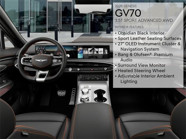 new 2026 Genesis GV70 car, priced at $67,560