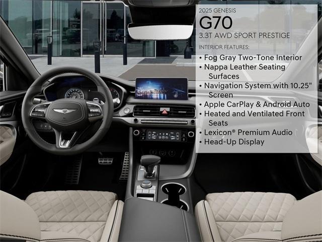 new 2025 Genesis G70 car, priced at $55,459