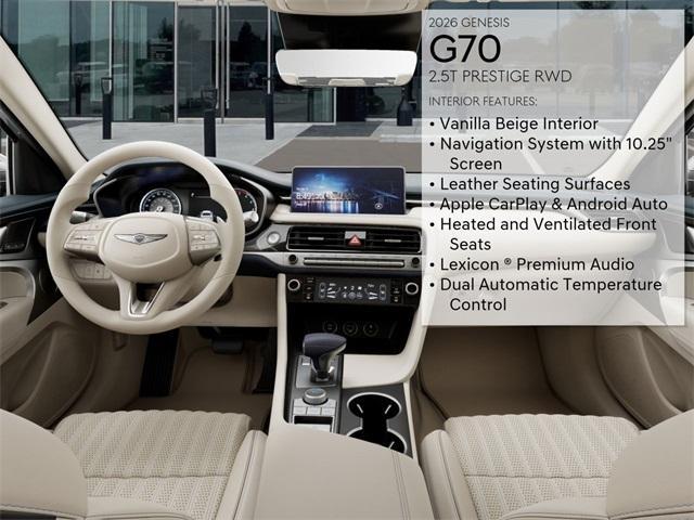 new 2026 Genesis G70 car, priced at $49,755