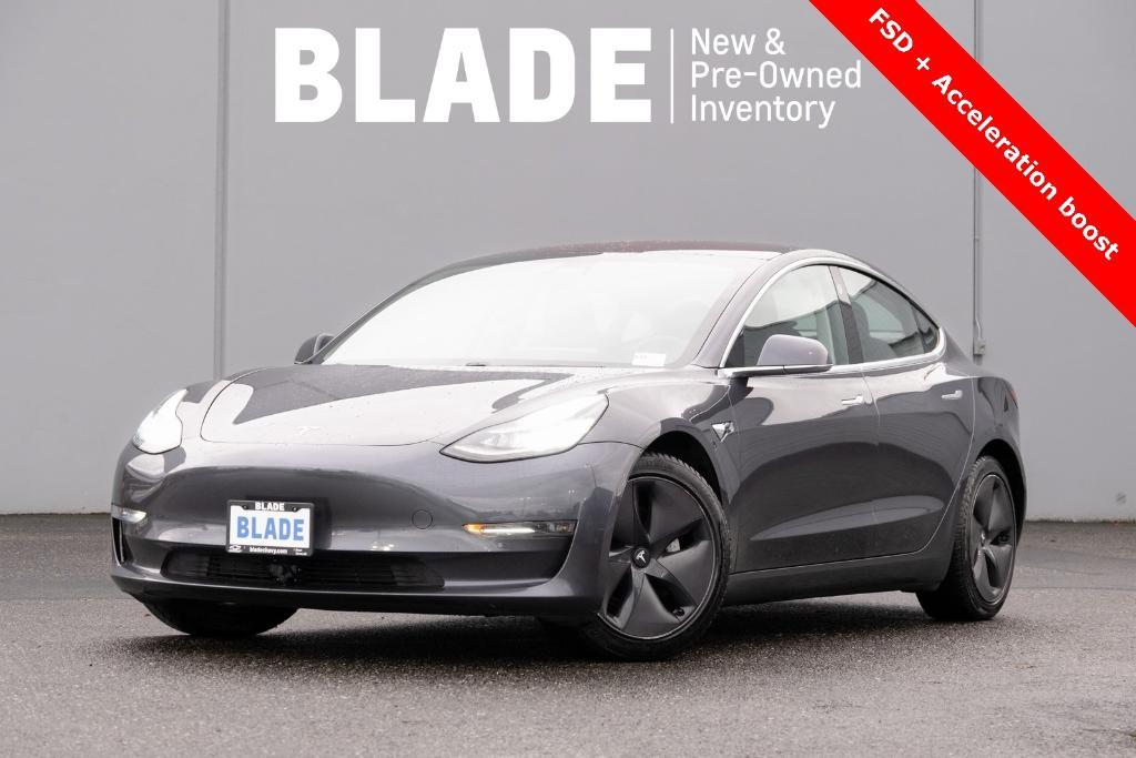 used 2018 Tesla Model 3 car, priced at $23,500