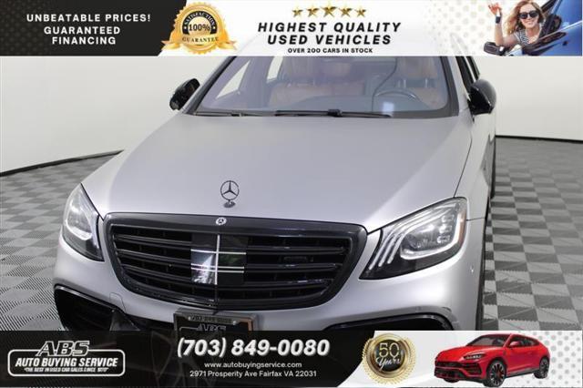 used 2018 Mercedes-Benz AMG S 63 car, priced at $57,495