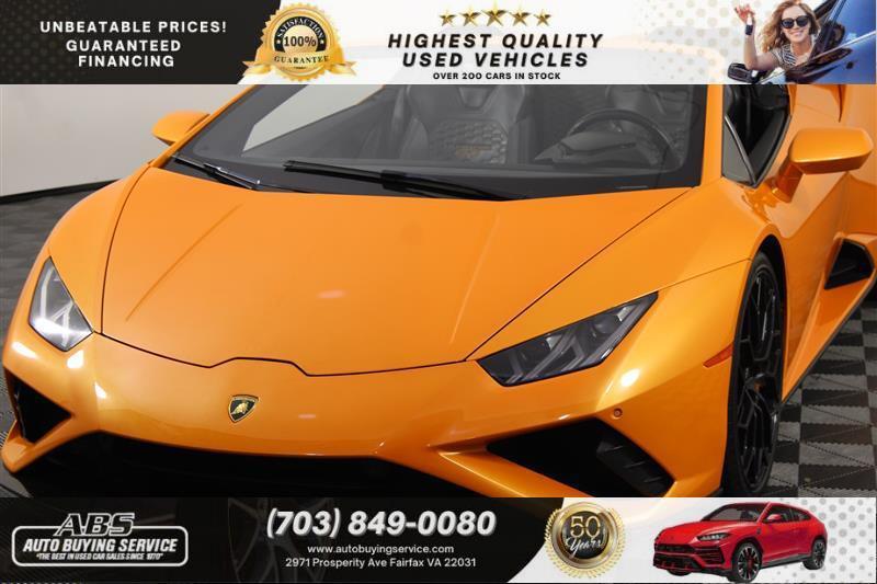 used 2022 Lamborghini Huracan EVO car, priced at $209,996