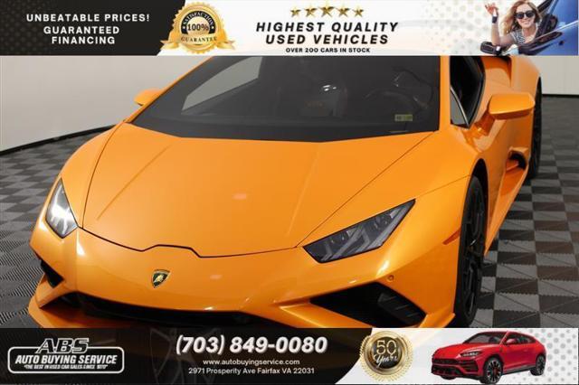 used 2021 Lamborghini Huracan EVO car, priced at $214,995