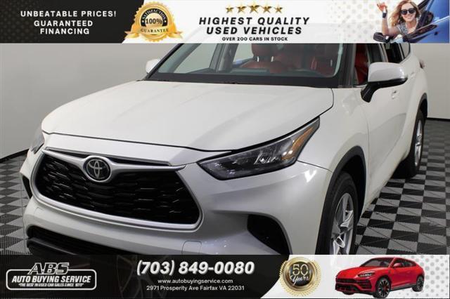 used 2021 Toyota Highlander car, priced at $26,444