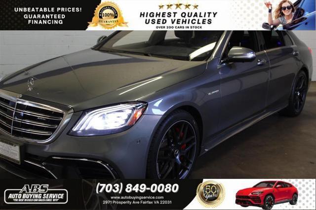 used 2018 Mercedes-Benz AMG S 63 car, priced at $53,163