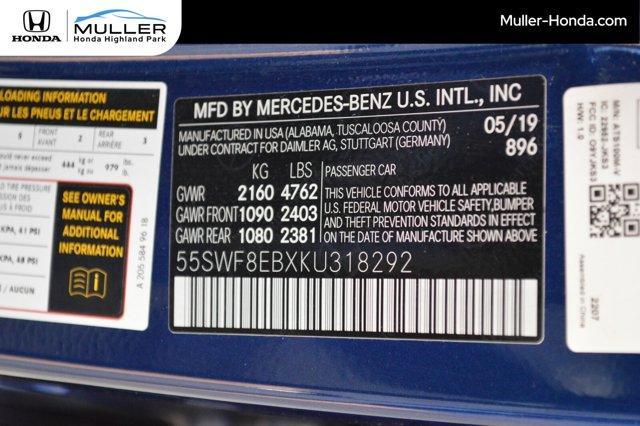 used 2019 Mercedes-Benz C-Class car, priced at $17,994