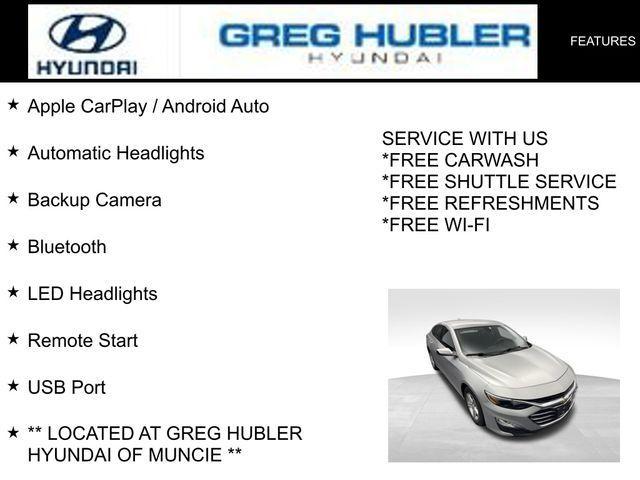 used 2022 Chevrolet Malibu car, priced at $15,806