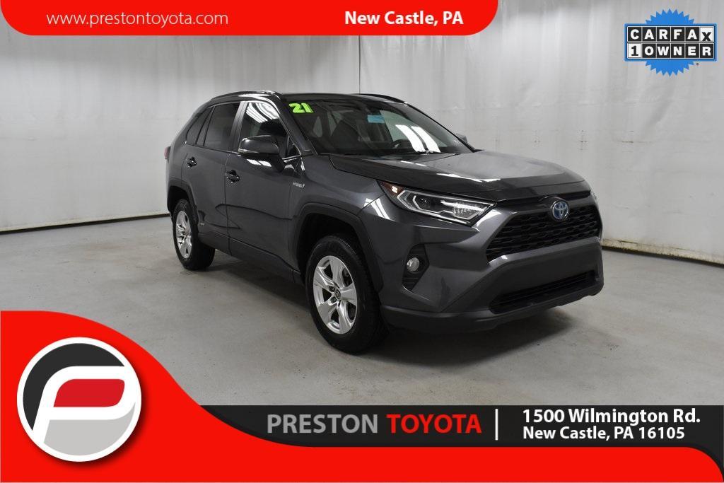 used 2021 Toyota RAV4 Hybrid car, priced at $29,498