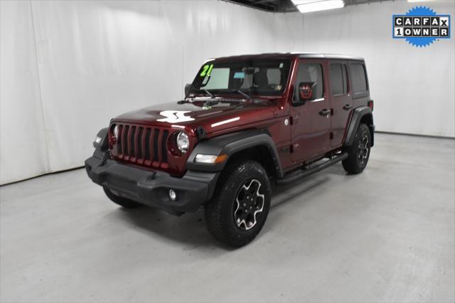 used 2021 Jeep Wrangler Unlimited car, priced at $35,498