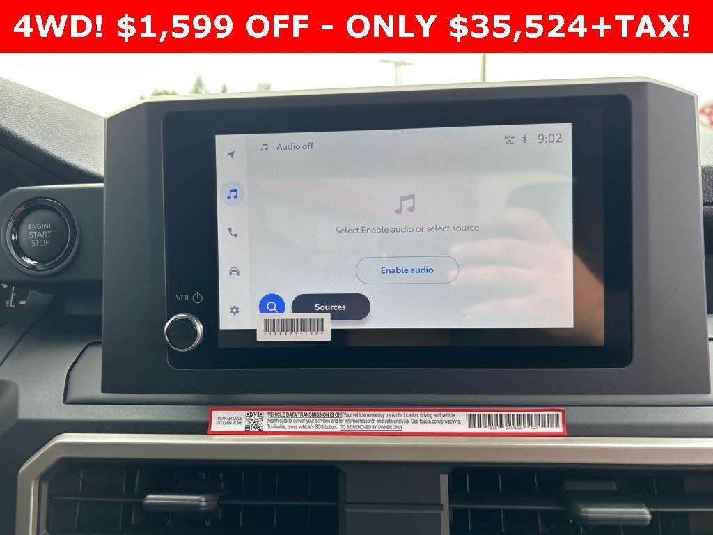 new 2025 Toyota Tacoma car, priced at $35,524