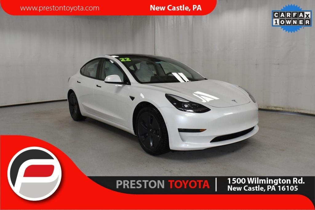 used 2022 Tesla Model 3 car, priced at $25,990