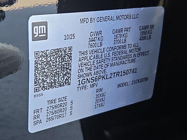 new 2026 Chevrolet Tahoe car, priced at $83,520