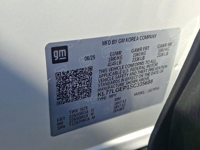 new 2025 Chevrolet Trax car, priced at $23,555