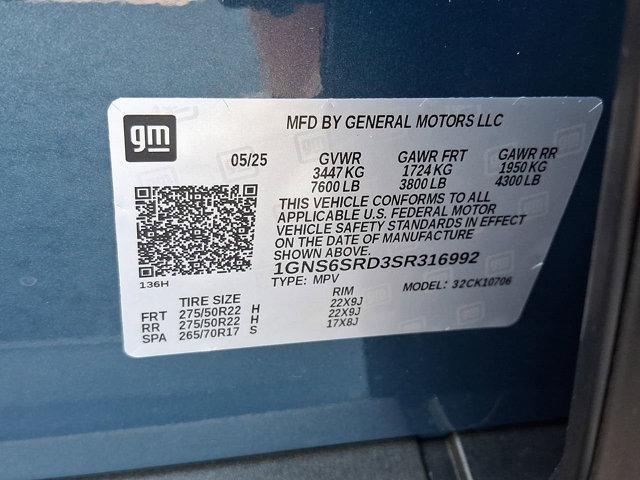 new 2025 Chevrolet Tahoe car, priced at $83,339