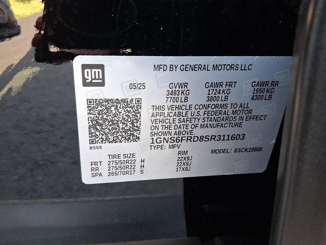 new 2025 Chevrolet Suburban car, priced at $85,790
