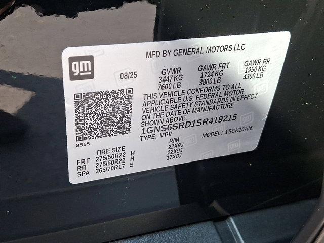 new 2025 Chevrolet Tahoe car, priced at $85,079