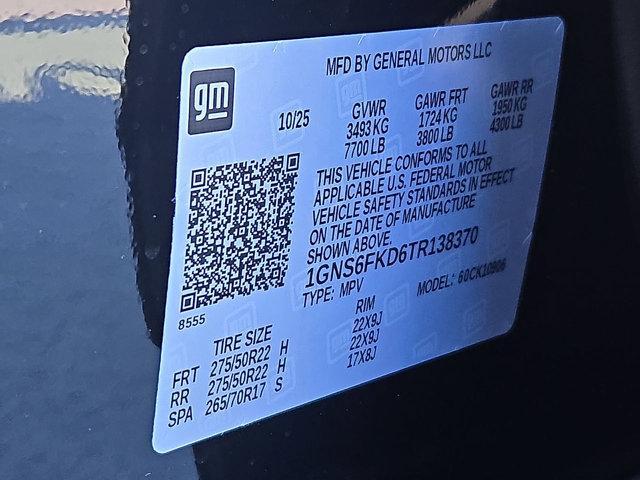 new 2026 Chevrolet Suburban car, priced at $87,105