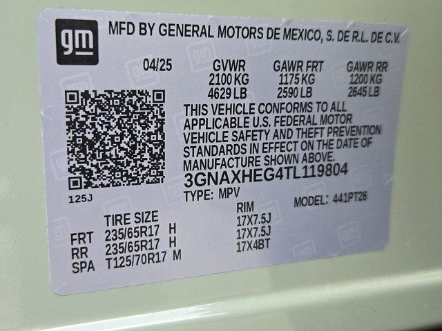 new 2026 Chevrolet Equinox car, priced at $25,999