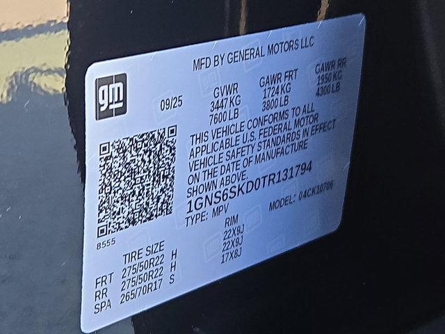 new 2026 Chevrolet Tahoe car, priced at $86,375