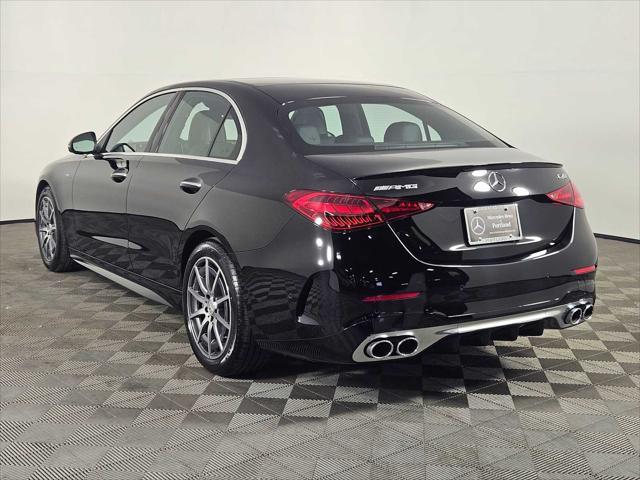 new 2025 Mercedes-Benz AMG C 43 car, priced at $64,685