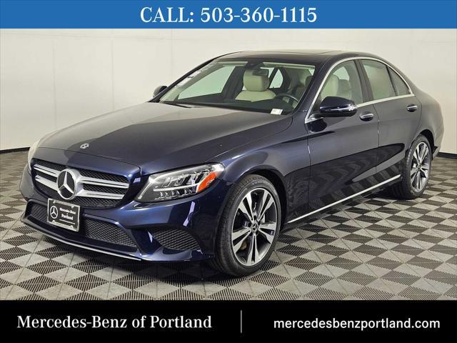 used 2021 Mercedes-Benz C-Class car, priced at $24,998