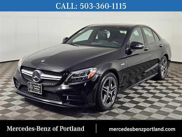 used 2021 Mercedes-Benz AMG C 43 car, priced at $39,998