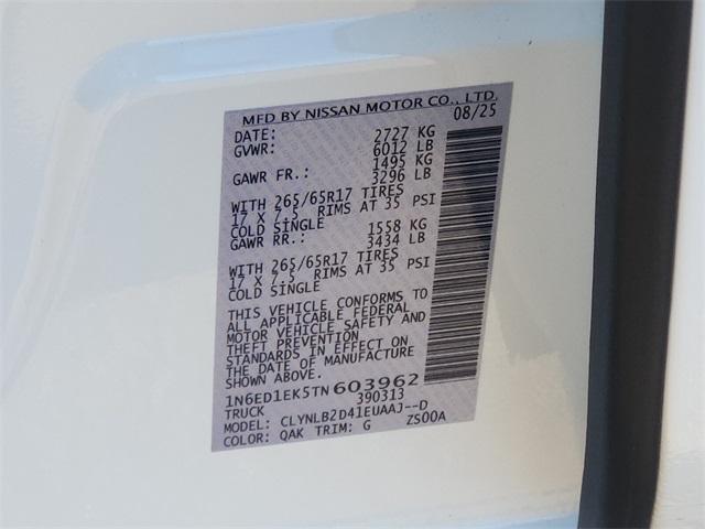 new 2026 Nissan Frontier car, priced at $41,635