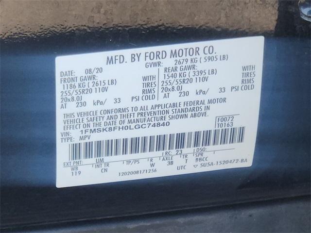 used 2020 Ford Explorer car, priced at $25,000
