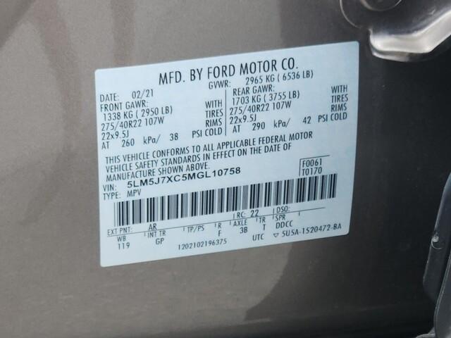 used 2021 Lincoln Aviator car, priced at $29,696