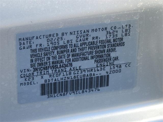 new 2025 Nissan Versa car, priced at $22,619