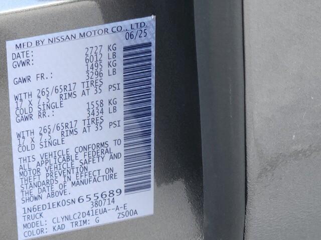 new 2025 Nissan Frontier car, priced at $36,905