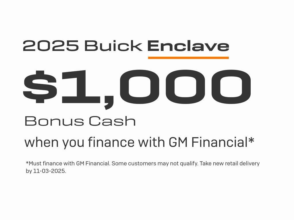 new 2025 Buick Enclave car, priced at $48,685