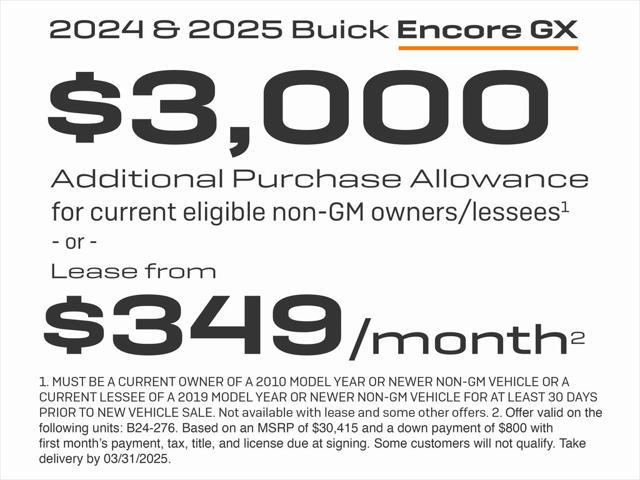 new 2024 Buick Encore GX car, priced at $35,995