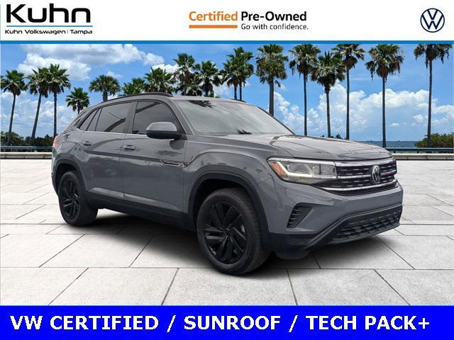 used 2021 Volkswagen Atlas Cross Sport car, priced at $30,990