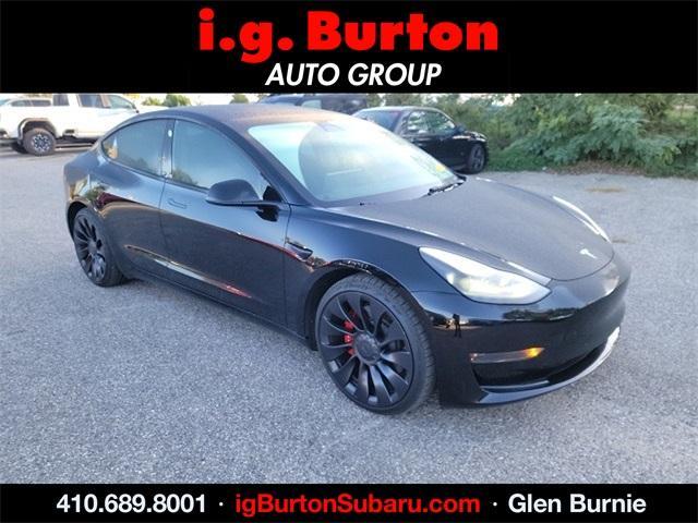 used 2022 Tesla Model 3 car, priced at $28,967