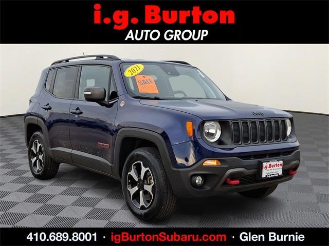 used 2021 Jeep Renegade car, priced at $19,432