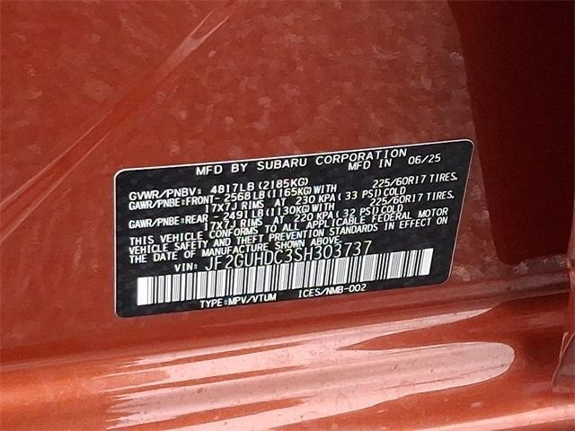 new 2025 Subaru Crosstrek car, priced at $30,647